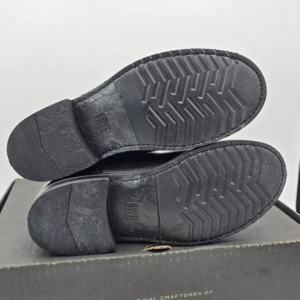 NIB Frye Veronica Flex Botties, Leather Moto Anlke Boots, Black, Women's 6 - Picture 8 of 16